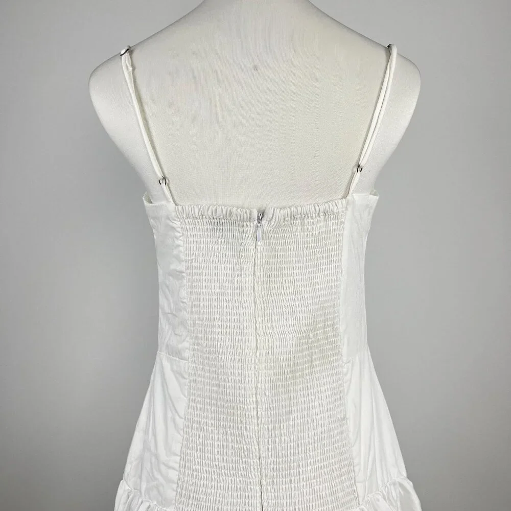 NWOT Farm Rio White Bubble Midi Dress Size M 100% Cotton - Picture 4 of 10